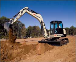 boom articulating excavators