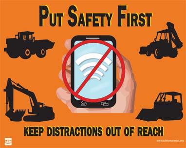 phone cell alert driving safety msha distracted aem while using equipment operating drivers construction operators turn issue message risks tigercat